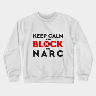 Narcissism Abuse Inspirational Minimalist Black And Red Typography Crewneck Sweatshirt